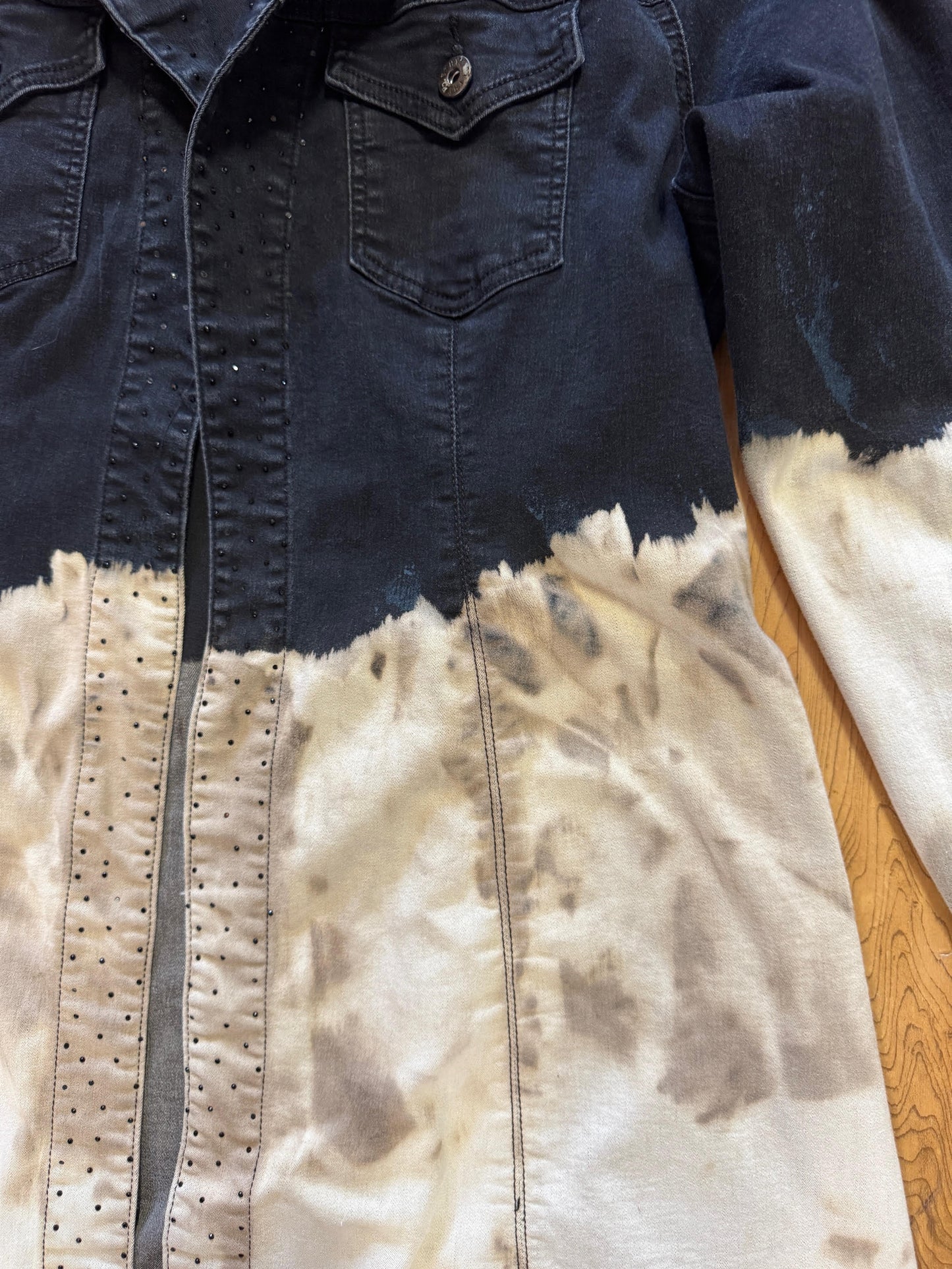 Lunar Night Celestial-Dyed Denim Jacket