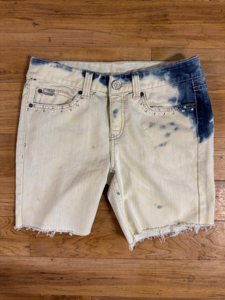 Diva, Embellished Denim Jean Cut-off Shorts