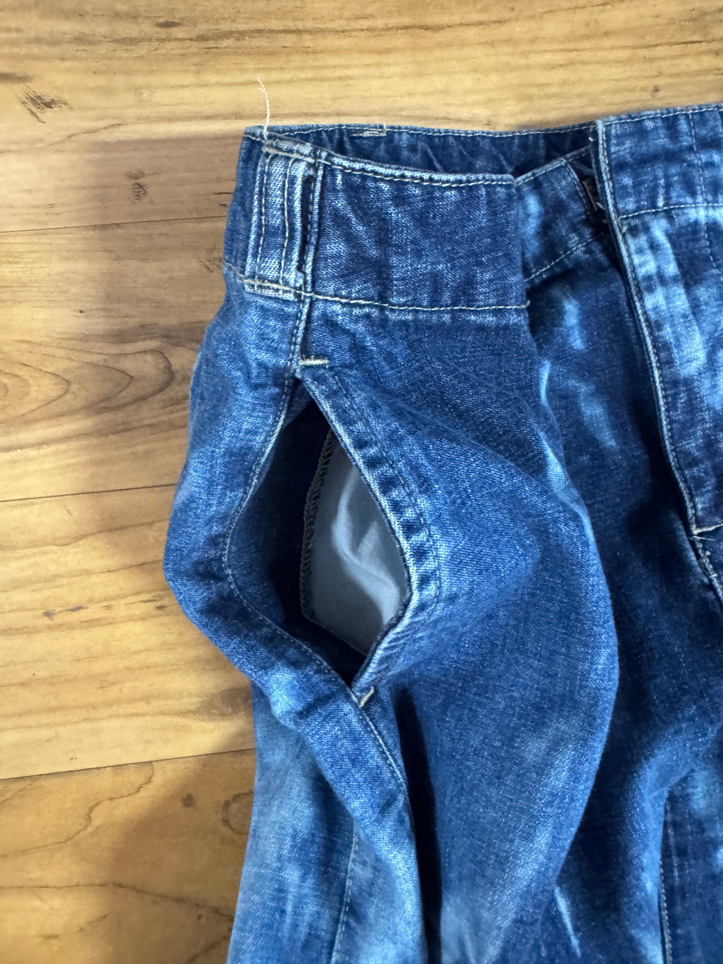 Bay Harbor, Denim Jean Classic Preppy Skirt